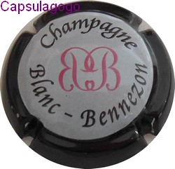 Nouvelle série de 4 Capsules de champagne BLANC BENNEZON  N°3 A 3a ref 