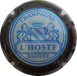 L'HOSTE  noir fond bleuté  n°2