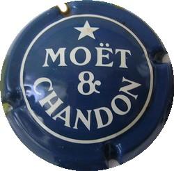 Ancienne MOËT & CHANDON  n°169 Bleu foncé et Blanc